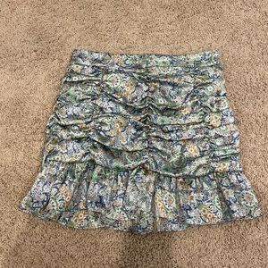 Zara pattern mini skirt
